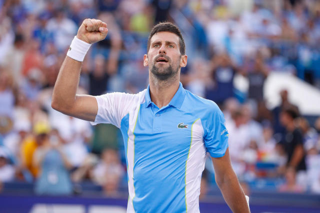 Novak Djokovic saves championship point in thrilling Cincinnati final win over Carlos Alcaraz